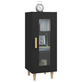 Sideboard Black 34.5x34x90 cm Engineered Wood - Top-Down View