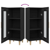 Sideboard Black 34.5x34x90 cm Engineered Wood