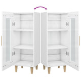 Sideboard High Gloss White 34.5x34x90 cm Engineered Wood