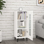Sideboard White 34.5x34x90 cm Engineered Wood