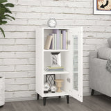 Sideboard White 34.5x34x90 cm Engineered Wood - Side View