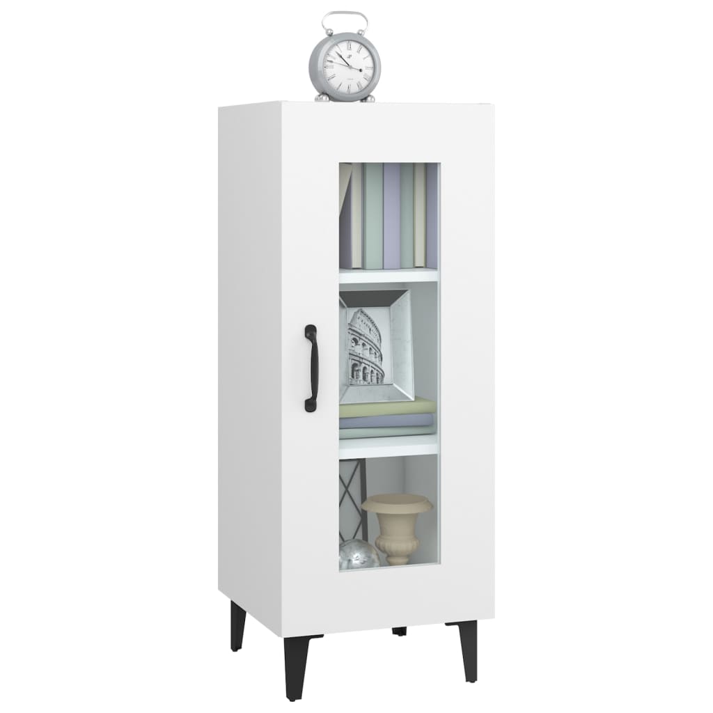 Sideboard White 34.5x34x90 cm Engineered Wood