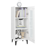 Sideboard White 34.5x34x90 cm Engineered Wood - 45-Degree Angle