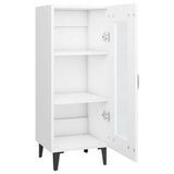 Sideboard White 34.5x34x90 cm Engineered Wood - Close-Up Angle