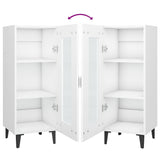 Sideboard White 34.5x34x90 cm Engineered Wood