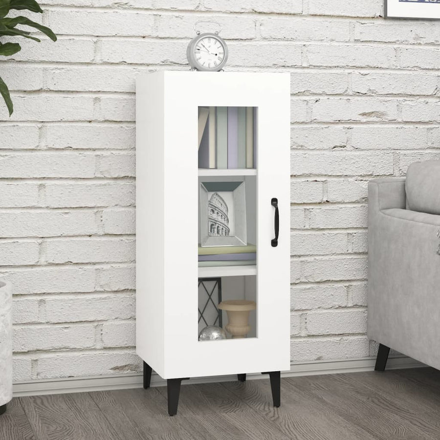 Sideboard White 34.5x34x90 cm Engineered Wood