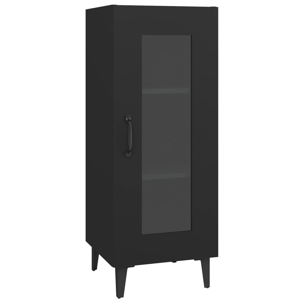 Sideboard Black 34.5x34x90 cm Engineered Wood