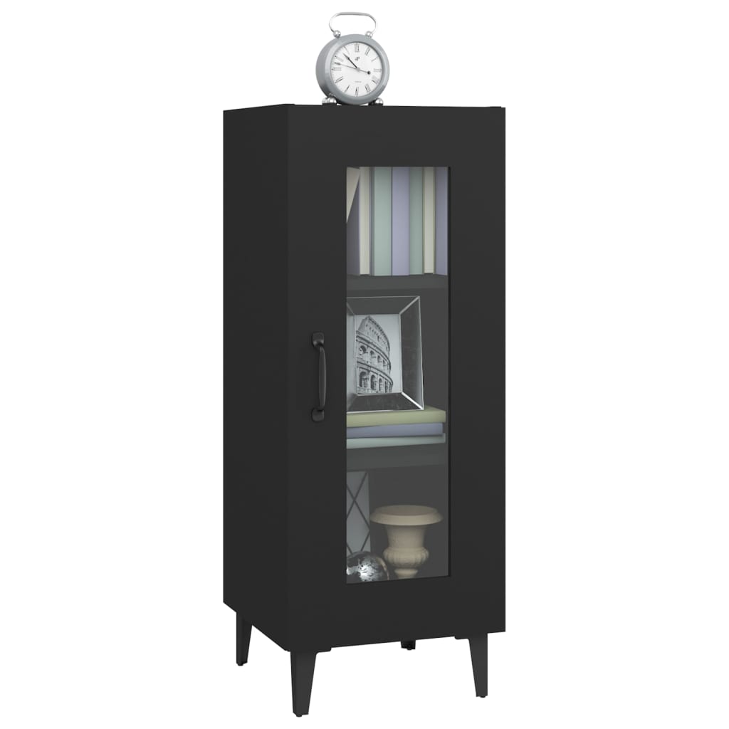 Sideboard Black 34.5x34x90 cm Engineered Wood