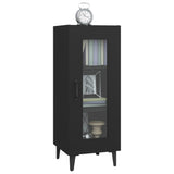 Sideboard Black 34.5x34x90 cm Engineered Wood - Top-Down View