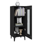 Sideboard Black 34.5x34x90 cm Engineered Wood - 45-Degree Angle