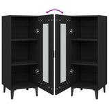 Sideboard Black 34.5x34x90 cm Engineered Wood - Extra Image