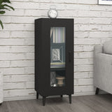 Sideboard Black 34.5x34x90 cm Engineered Wood