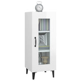 Sideboard High Gloss White 34.5x34x90 cm Engineered Wood - Top-Down View