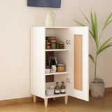 Sideboard White 34.5x34x90 cm Engineered Wood - Side View