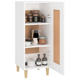 Sideboard White 34.5x34x90 cm Engineered Wood - Top-Down View