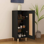 Sideboard Black 34.5x34x90 cm Engineered Wood
