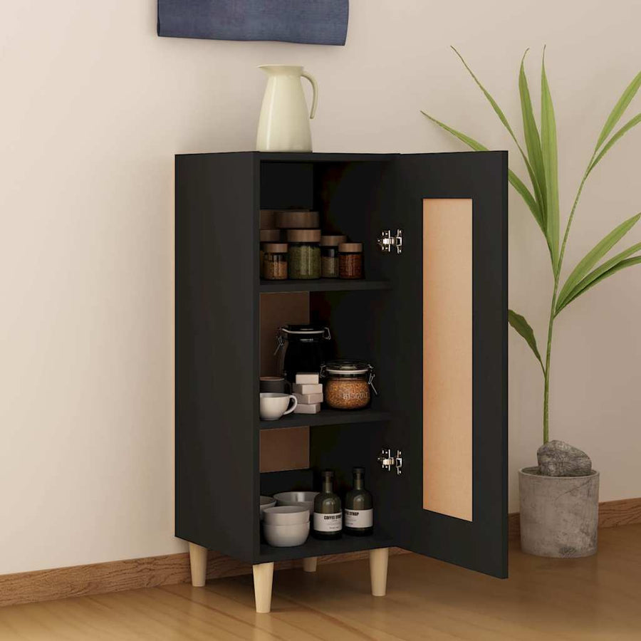 Sideboard Black 34.5x34x90 cm Engineered Wood
