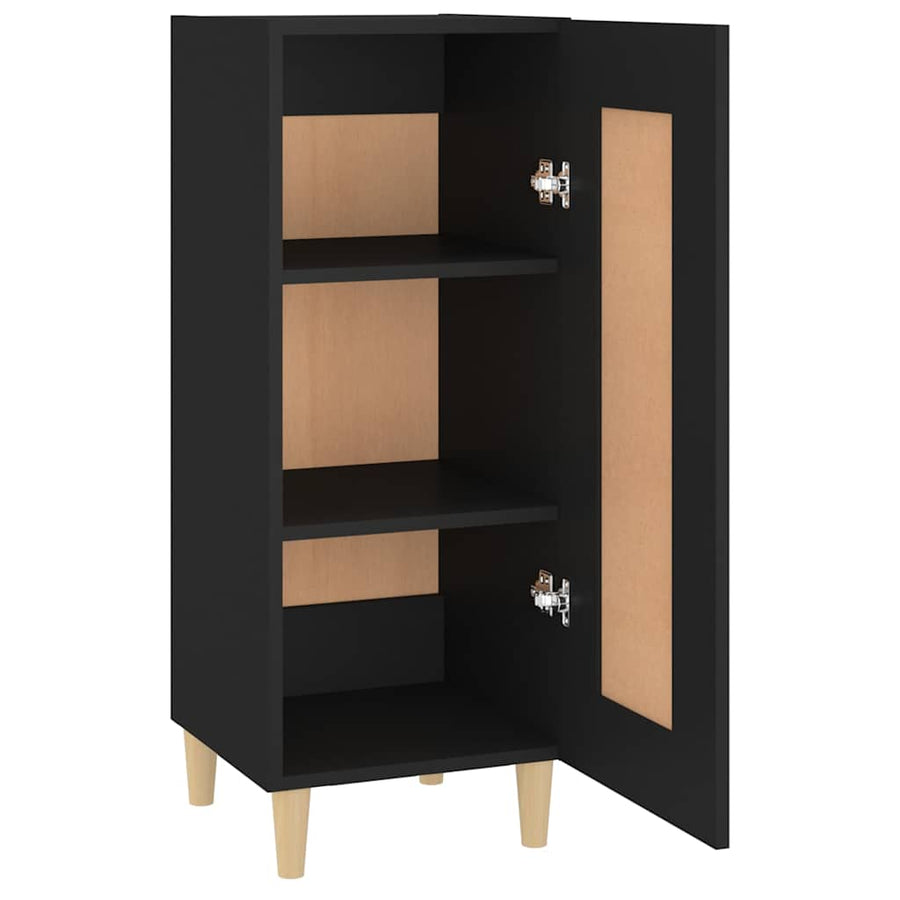 Sideboard Black 34.5x34x90 cm Engineered Wood