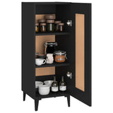Sideboard Black 34.5x34x90 cm Engineered Wood
