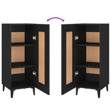 Sideboard Black 34.5x34x90 cm Engineered Wood