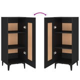 Sideboard Black 34.5x34x90 cm Engineered Wood - Low Angle