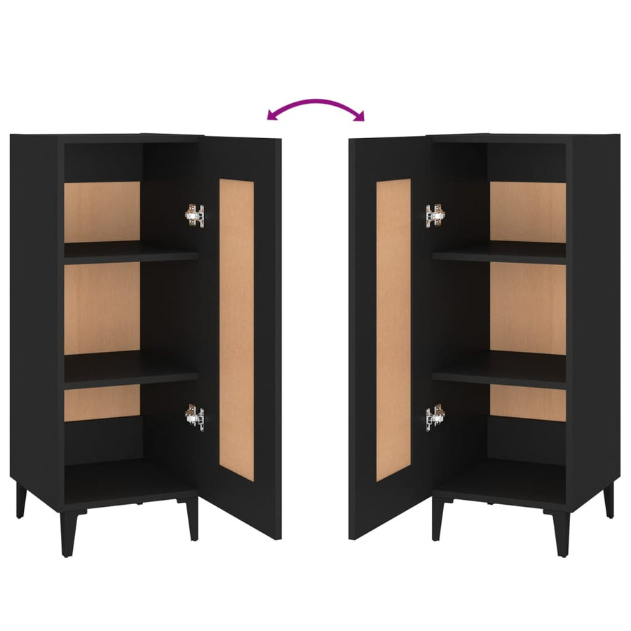 Sideboard Black 34.5x34x90 cm Engineered Wood