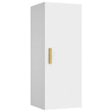 Wall Cabinet White 34.5x34x90 cm Engineered Wood - Front View