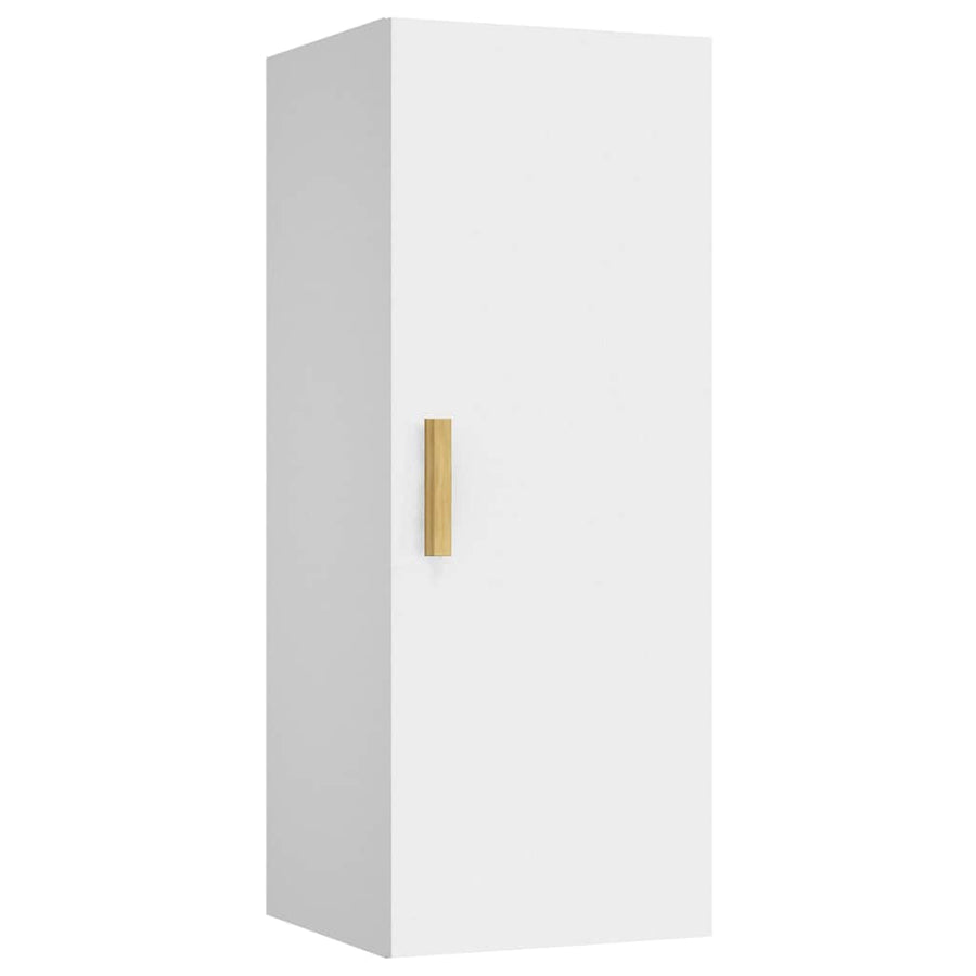 Wall Cabinet White 34.5x34x90 cm Engineered Wood