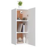 Wall Cabinet White 34.5x34x90 cm Engineered Wood - 45-Degree Angle