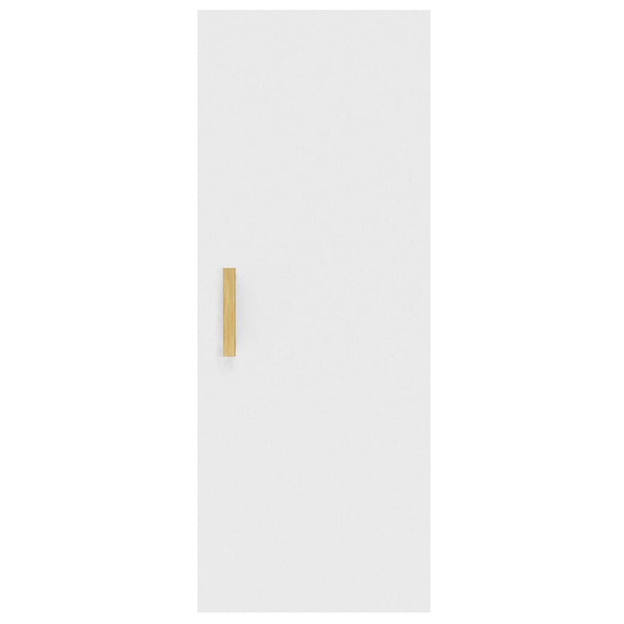 Wall Cabinet White 34.5x34x90 cm Engineered Wood