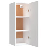 Wall Cabinet White 34.5x34x90 cm Engineered Wood - Close-Up Angle