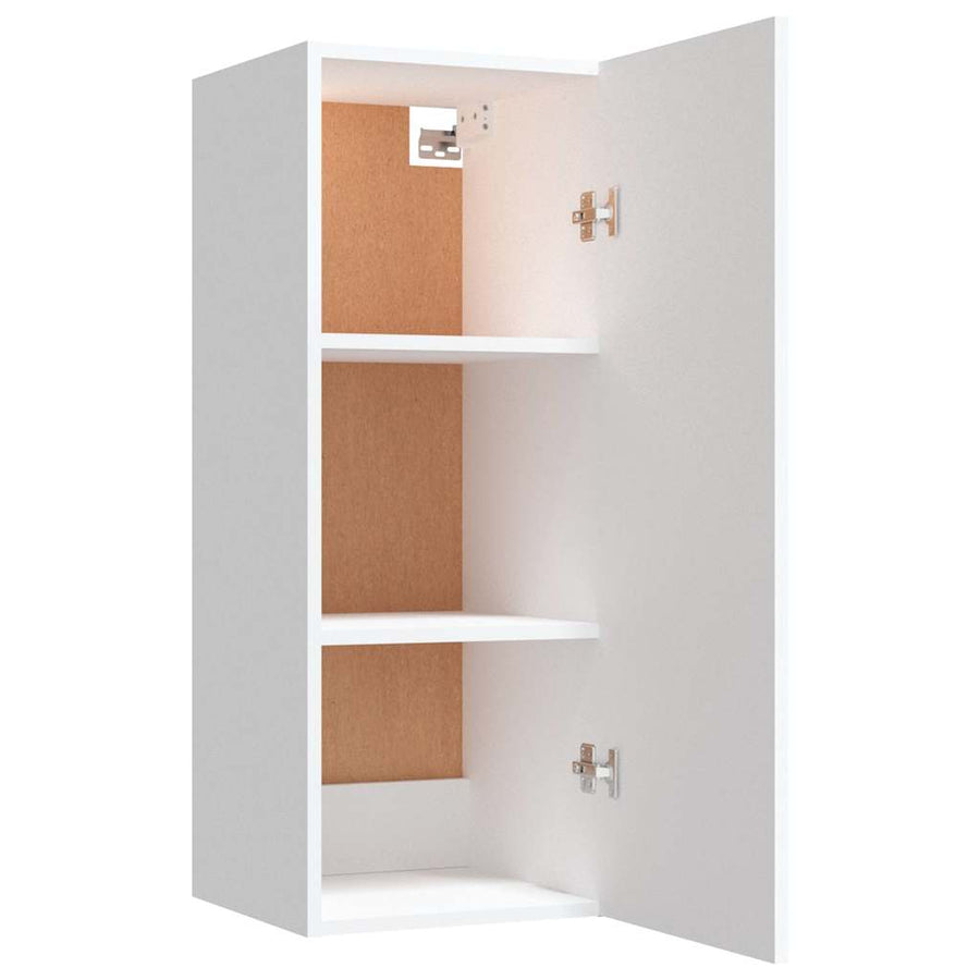Wall Cabinet White 34.5x34x90 cm Engineered Wood