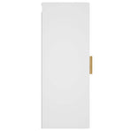 Wall Cabinet White 34.5x34x90 cm Engineered Wood
