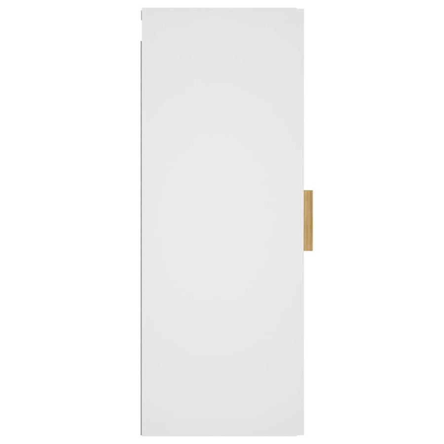 Wall Cabinet White 34.5x34x90 cm Engineered Wood