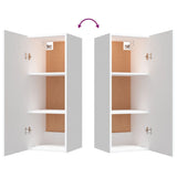 Wall Cabinet White 34.5x34x90 cm Engineered Wood - Extra Image