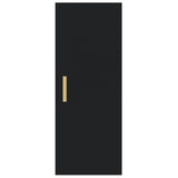 Wall Cabinet Black 34.5x34x90 cm Engineered Wood - Rear View