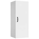 Hanging Wall Cabinet White 34.5x34x90 cm Engineered Wood - Front View
