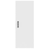 Hanging Wall Cabinet White 34.5x34x90 cm Engineered Wood - Rear View