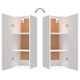 Hanging Wall Cabinet White 34.5x34x90 cm Engineered Wood - Extra Image