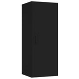 Hanging Wall Cabinet Black 34.5x34x90 cm Engineered Wood - Front View