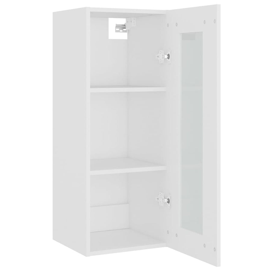 Hanging Wall Cabinet White 34.5x34x90 cm