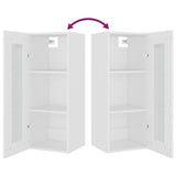Hanging Wall Cabinet White 34.5x34x90 cm - Extra Image