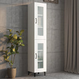 Hanging Wall Cabinet White 34.5x34x90 cm - Side View
