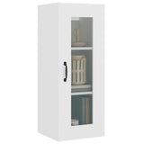 Hanging Wall Cabinet White 34.5x34x90 cm - 45-Degree Angle