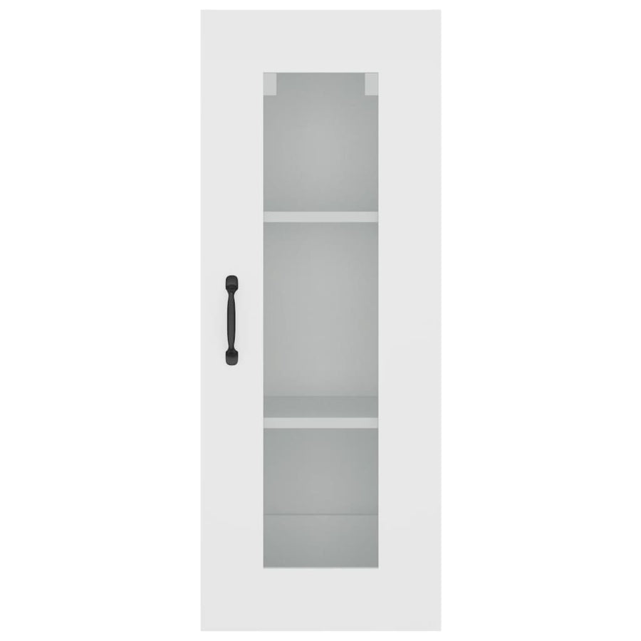 Hanging Wall Cabinet White 34.5x34x90 cm