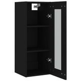 Hanging Wall Cabinet Black 34.5x34x90 cm - Extra Image