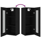 Hanging Wall Cabinet Black 34.5x34x90 cm - Extra Image