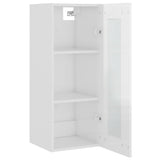 Hanging Wall Cabinet High Gloss White 34.5x34x90 cm - Extra Image