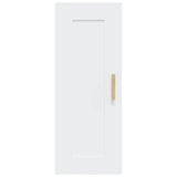 Wall Cabinet White 35x34x90 cm Engineered Wood