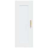 Wall Cabinet White 35x34x90 cm Engineered Wood - 45-Degree Angle